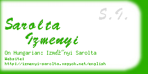 sarolta izmenyi business card